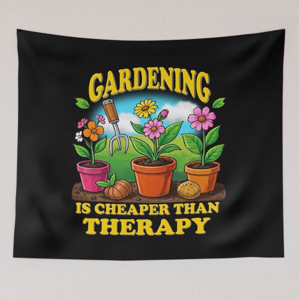 Item preview, Gardening Is Cheaper Than Therapy designed and sold by Johnny Furlotte.