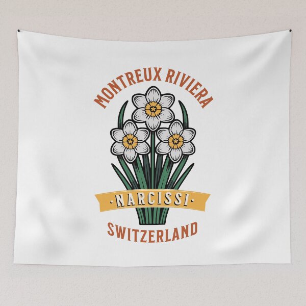 Item preview, Montreux Riviera Narcissi Switzerland Bloom designed and sold by AntiqueImages.