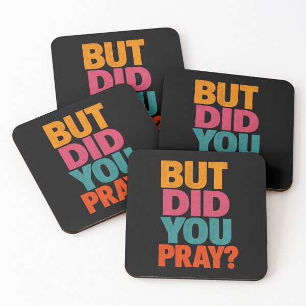 Item preview, But Did You Pray? Colorful Typography Design | Inspirational Faith Quote Artwork designed and sold by Lina Caro.