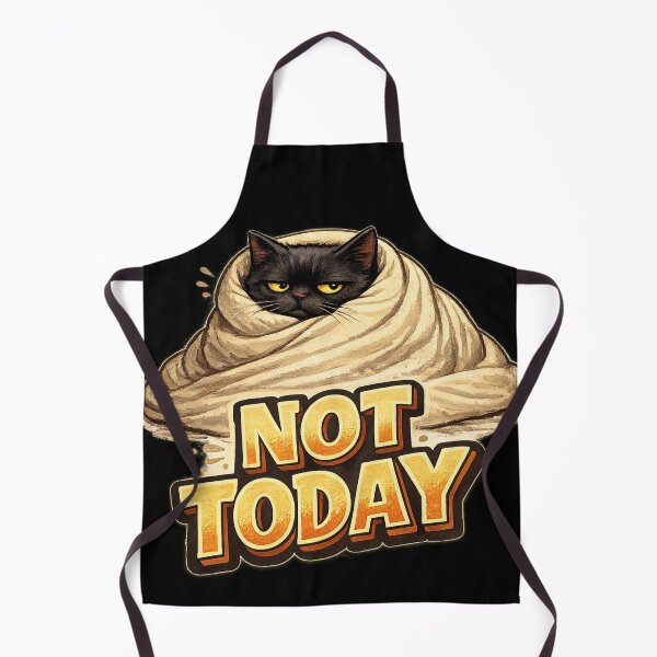 Item preview, Not Today Funny Grumpy Black Cat Blanket Meme Sticker designed and sold by irfanshikh.
