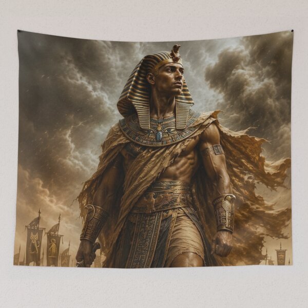Item preview, Egyptian Pharaoh Warrior of the Desert | Epic Ancient Egypt Battle Art designed and sold by Queen Cleopatra.