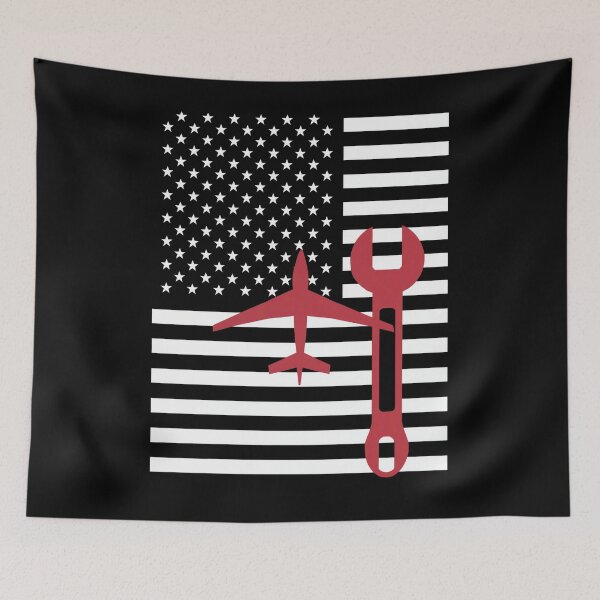 Item preview, Aircraft Wrench Flag designed and sold by SiarheiYur.