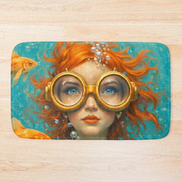 Item preview, Underwater Goggles Girl designed and sold by Blijjet Creative Studio.