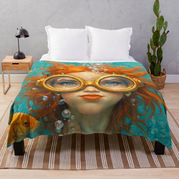 Item preview, Underwater Goggles Girl designed and sold by Blijjet Creative Studio.