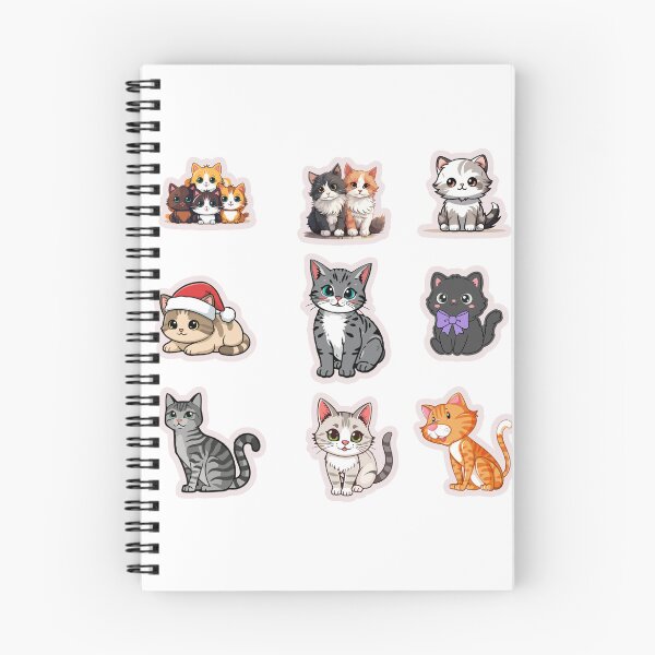 Item preview, Cute Chibi Cat Sticker Sheet Collection designed and sold by KAWAII STUDIO NB.