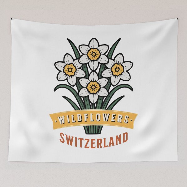 Item preview, Wildflowers Switzerland Narcissus Radiiflorus designed and sold by AntiqueImages.