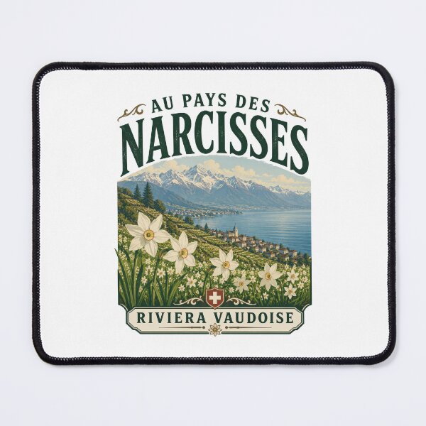 Item preview, Riviera Vaudoise Narcissus Radiiflorus Alps designed and sold by AntiqueImages.
