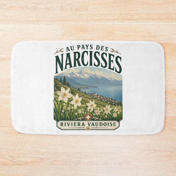Item preview, Riviera Vaudoise Narcissus Radiiflorus Alps designed and sold by AntiqueImages.