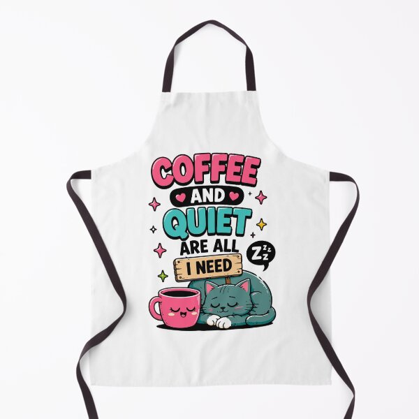 Item preview, Coffee And Quiet Are All I Need Funny Coffee Quote designed and sold by Gift Phrase Studio.