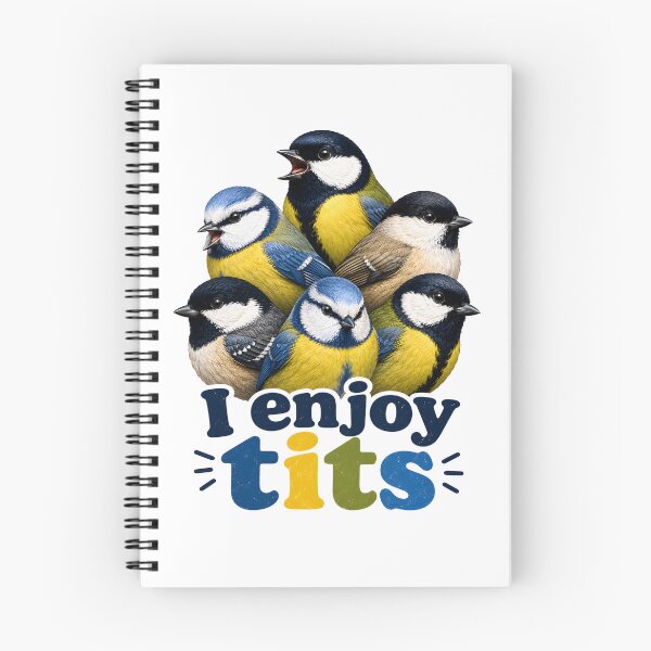 Item preview, I Enjoy Tits: Birdwatching Pun designed and sold by aistrokeofart.