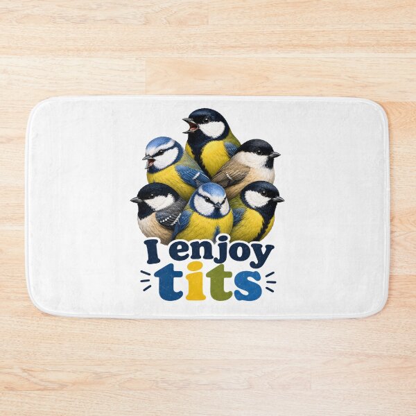 Item preview, I Enjoy Tits: Birdwatching Pun designed and sold by aistrokeofart.