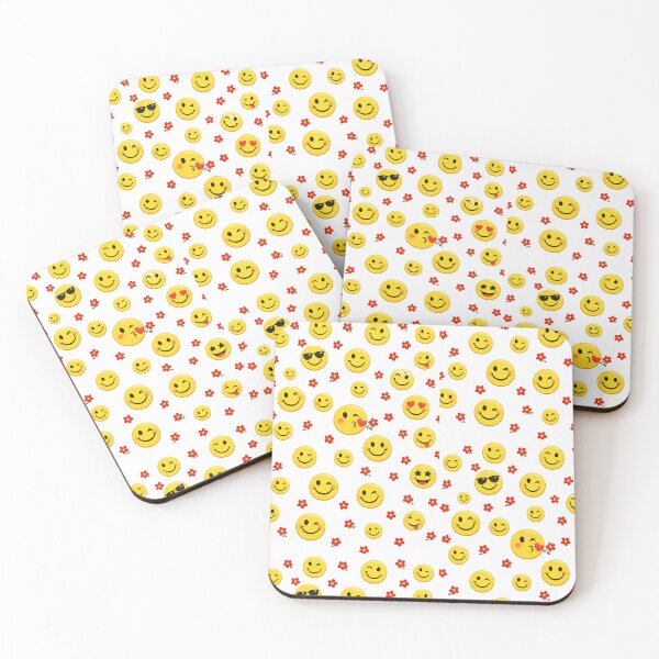 Item preview, Smiley yellow Emoji Pattern Digital Paper Seamless Background for Crafts and Printables designed and sold by Hookesmode.
