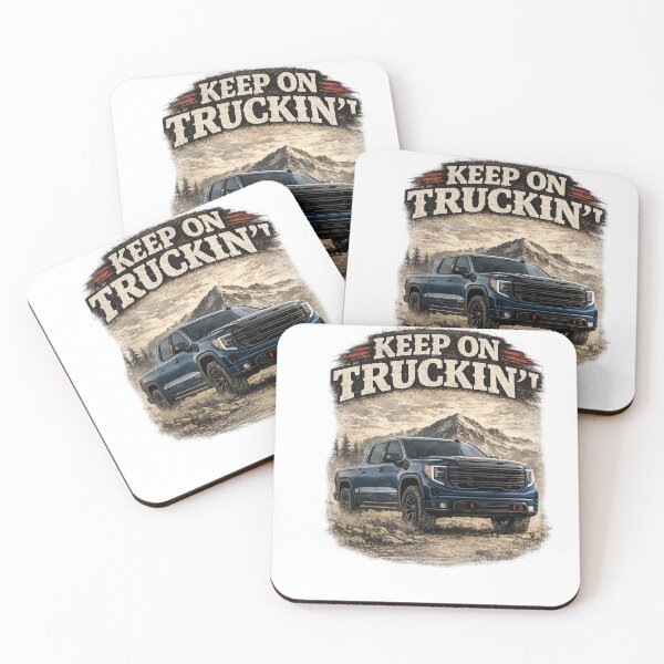 Item preview, Keep On Truckin' Blue Off Road Pickup designed and sold by MCNovaStudio.
