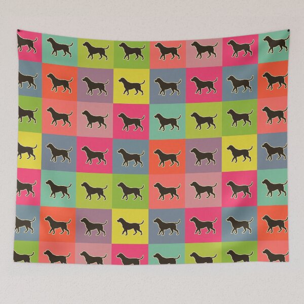 Item preview, Colorful patchwork dogs designed and sold by uunaa.