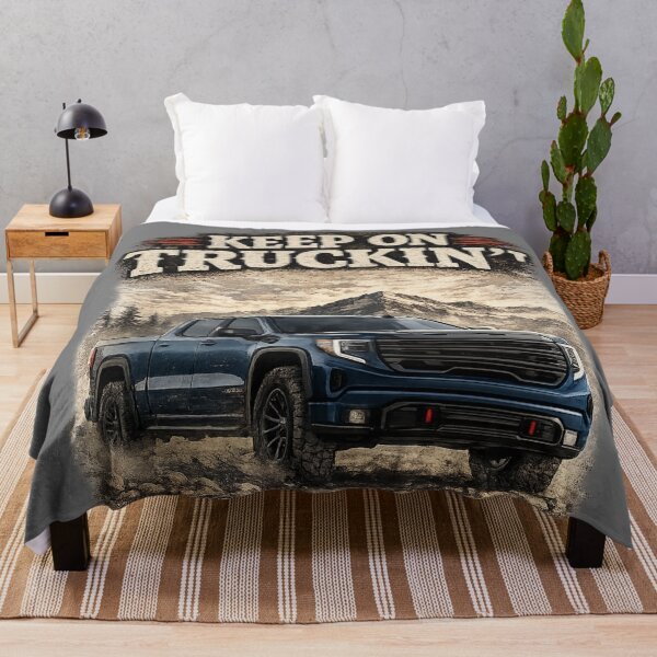 Item preview, Keep On Truckin' Blue Off Road Pickup designed and sold by MCNovaStudio.