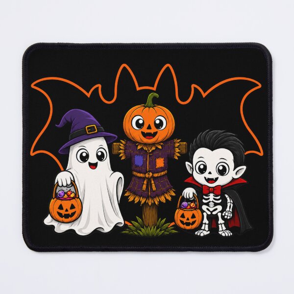 Item preview, Halloween Squad: Adorable Ghost, Scarecrow and Little Vampire designed and sold by Fangtasia77.