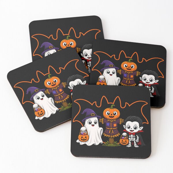 Item preview, Halloween Squad: Adorable Ghost, Scarecrow and Little Vampire designed and sold by Fangtasia77.