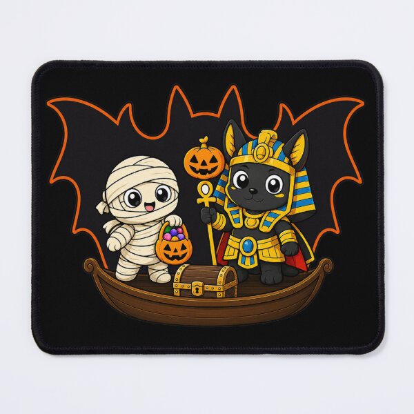 Item preview, Spooky Egyptian Crew: Cute Mummy, Ghost and Pharaoh Halloween designed and sold by Fangtasia77.