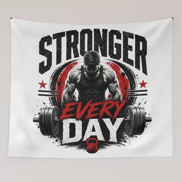 Item preview, Stronger every day motivation designed and sold by Side Quest Co..