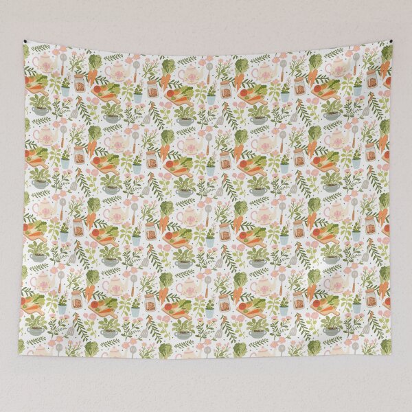 Item preview, Vintage Garden Pantry Seamless  designed and sold by KJackArtwork.