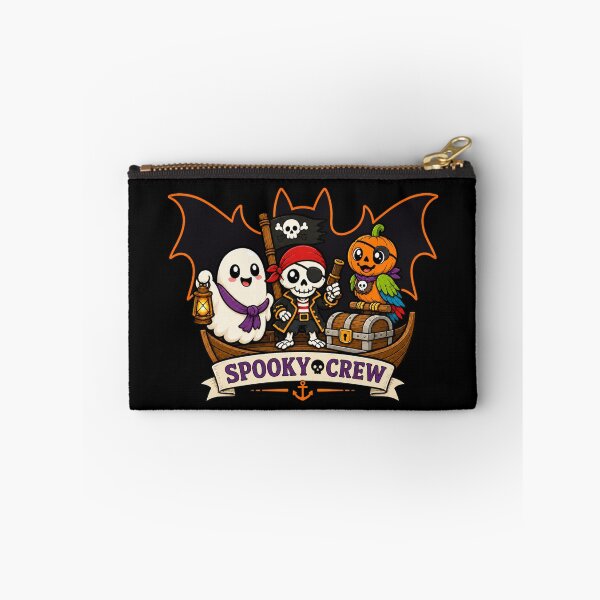 Item preview, Spooky Crew: Cute Witch Ghost, Scarecrow and Vampire Halloween designed and sold by Fangtasia77.