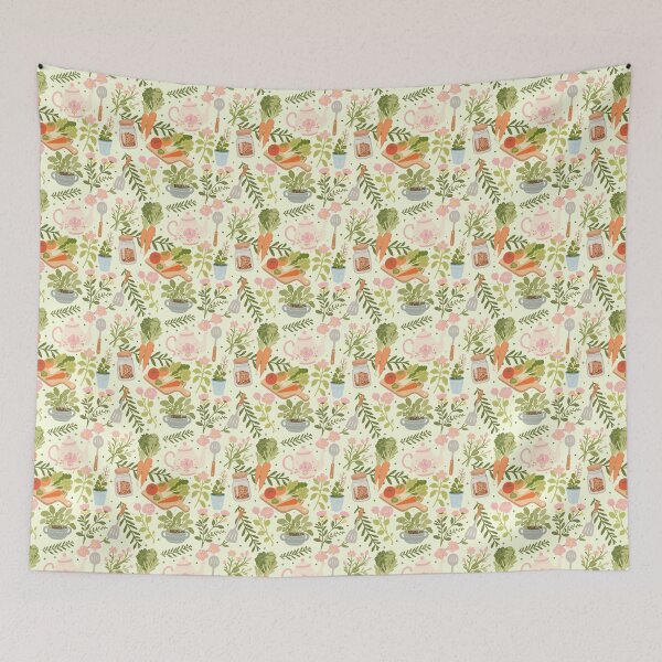 Item preview, Vintage Garden Pantry Seamless  designed and sold by KJackArtwork.