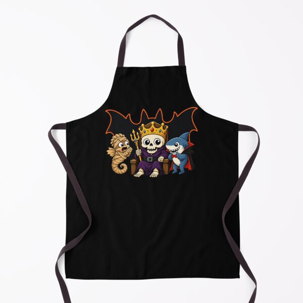 Item preview, Spooky Sea King: Cute Skeleton King, Seahorse and Vampire Shark designed and sold by Fangtasia77.