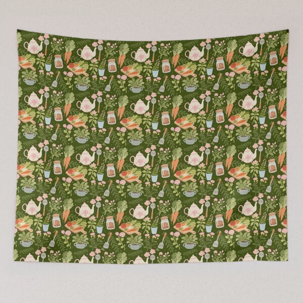 Item preview, Vintage Garden Pantry Seamless  designed and sold by KJackArtwork.