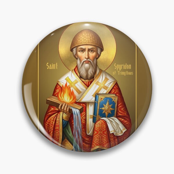 Item preview, Saint Spyridon  Bishop of Trimythous, Orthodox icon  designed and sold by orthodox-icon.