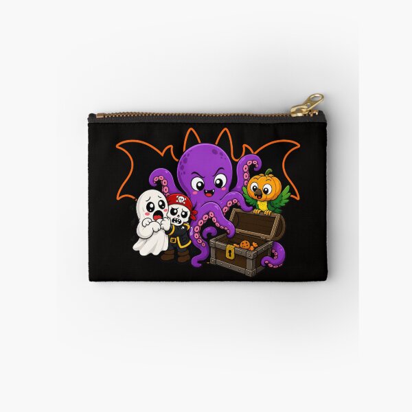 Item preview, Spooky Pirate Crew: Cute Octopus, Ghost and Pirate Halloween designed and sold by Fangtasia77.