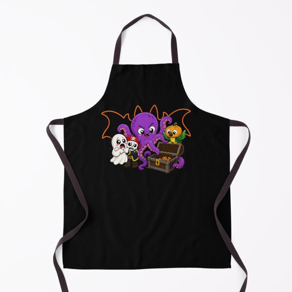 Item preview, Spooky Pirate Crew: Cute Octopus, Ghost and Pirate Halloween designed and sold by Fangtasia77.