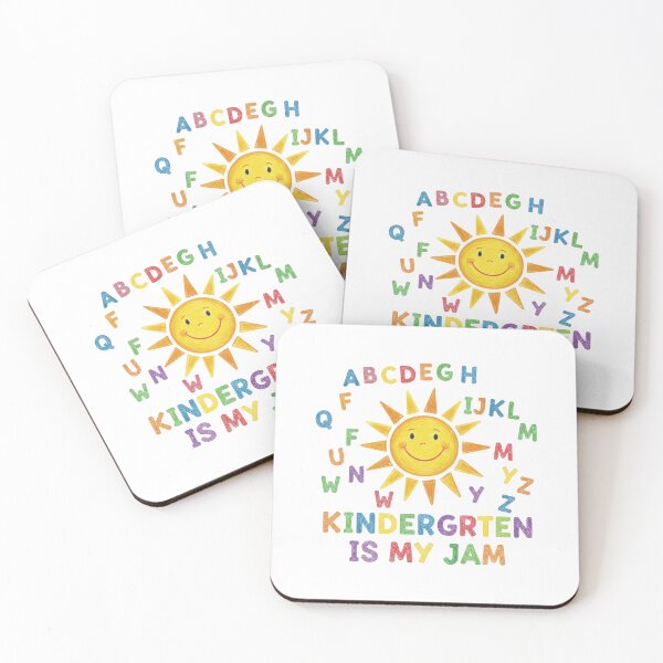 Item preview, Kindergarten Is My Jam crayon alphabet sun cheerful teacher gift designed and sold by language-des.