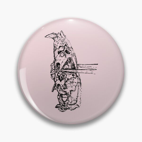 Item preview, Rat Skull & Skewers - (#EED4D9) designed and sold by The Stippler Process.