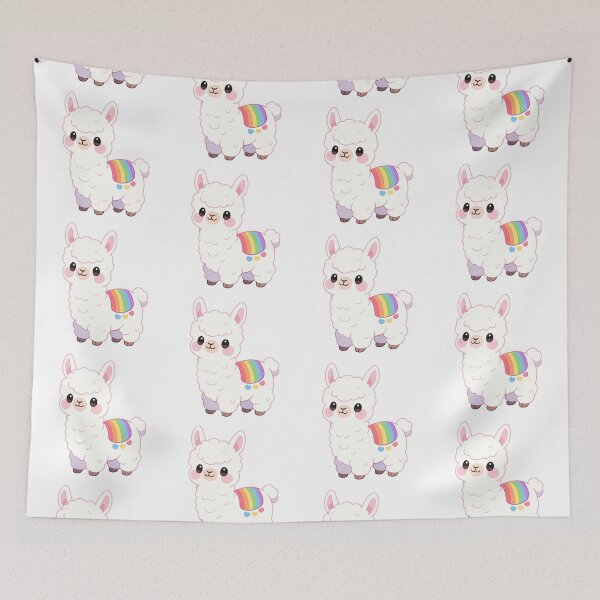 Item preview, White llama  designed and sold by Kimicute.