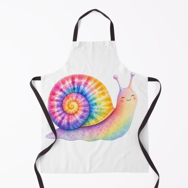Item preview, Rainbow Tie Dye Snail Watercolor Art designed and sold by jgvisualarts.