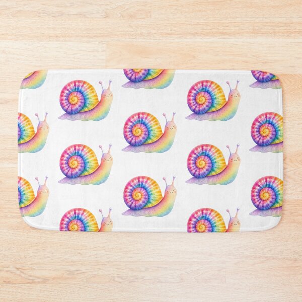 Item preview, Rainbow Tie Dye Snail Watercolor Art designed and sold by jgvisualarts.