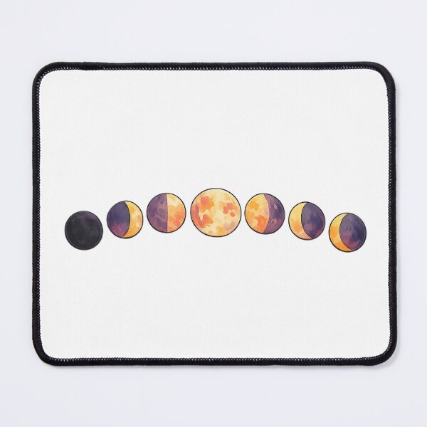 Item preview, Moon Phases in Warm Sunset Tones, Lunar Cycle designed and sold by eignvalue.