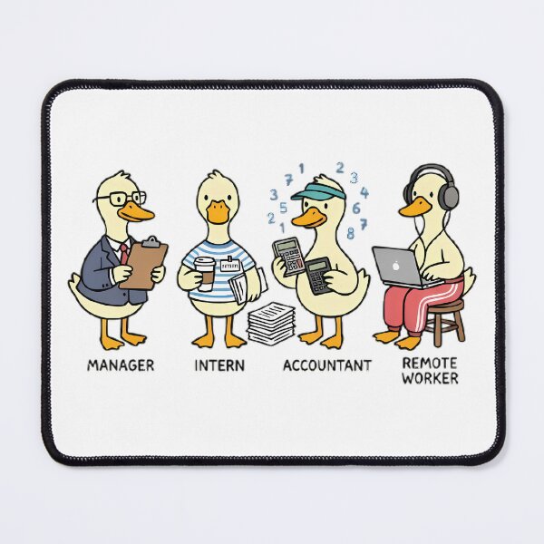 Item preview, Funny Office Duck Design designed and sold by Stick-Artistry.