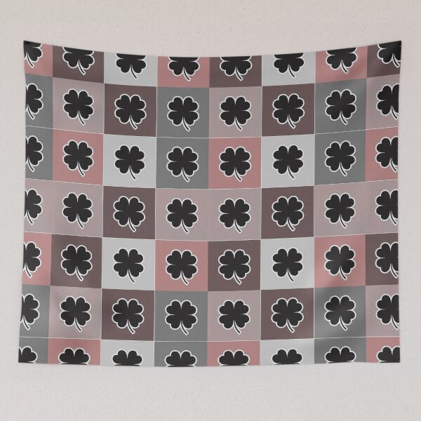 Item preview,  Four-leaf clovers in gray designed and sold by uunaa.