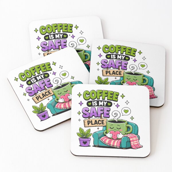 Item preview, Coffee Is My Safe Place Funny Coffee Quote designed and sold by Gift Phrase Studio.