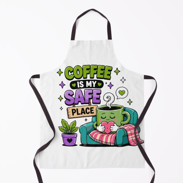 Item preview, Coffee Is My Safe Place Funny Coffee Quote designed and sold by Gift Phrase Studio.