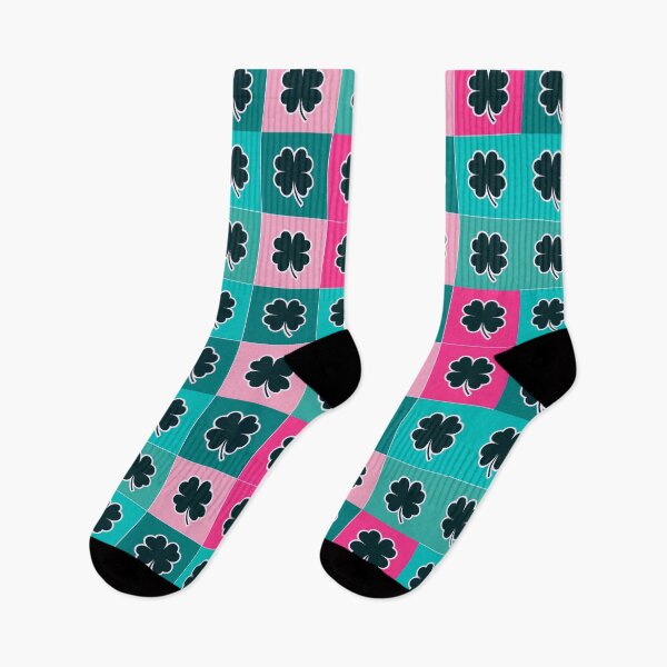Item preview,  Four-leaf clovers in turquoise designed and sold by uunaa.