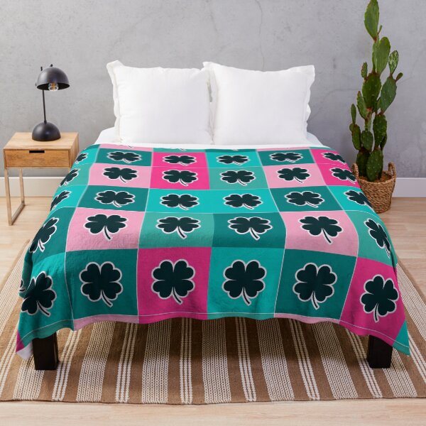 Item preview,  Four-leaf clovers in turquoise designed and sold by uunaa.