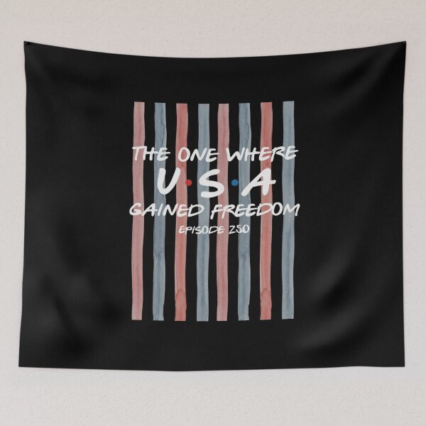 Item preview, The One Where USA Gained Freedom, America 250, 1776 2026 Semiquincentennial, 4th of July Coquette Striped designed and sold by ChaaiTee.