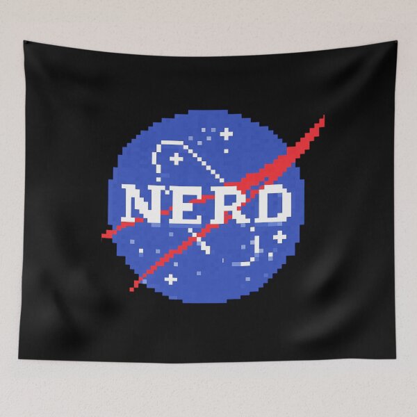 Item preview, Nerd Logo Pixel Art — NASA Parody designed and sold by Neirdo-Lab.
