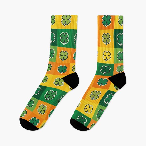 Item preview,  Four-leaf clovers in orange designed and sold by uunaa.