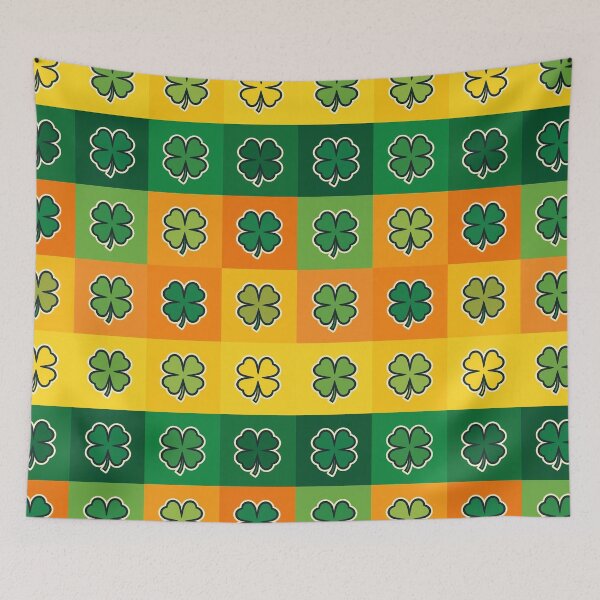 Item preview,  Four-leaf clovers in orange designed and sold by uunaa.