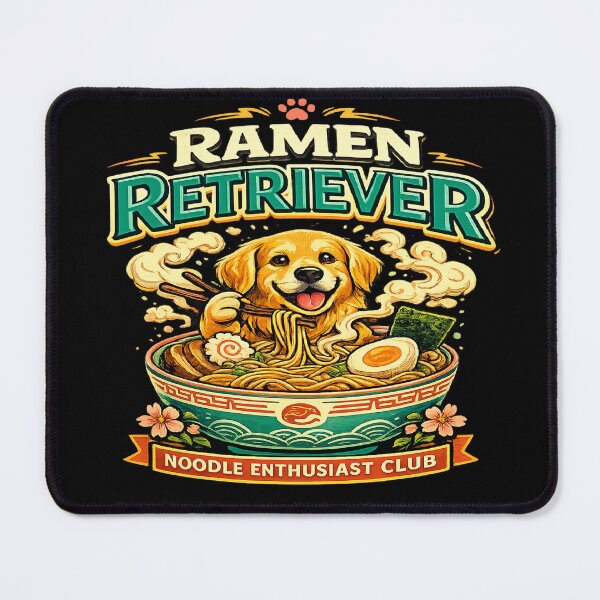Item preview, Ramen Retriever Funny Golden Retriever Ramen Lover Shirt Japanese Noodle Enthusiast Dog Retro Mascot Design designed and sold by VexonMAN.