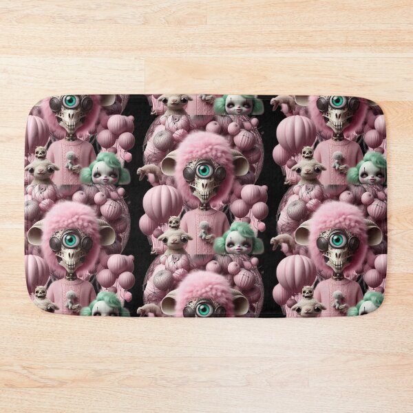 Item preview, Weirdcore Cyclops Skull Creature with Pink Balloons designed and sold by LujziWorld.