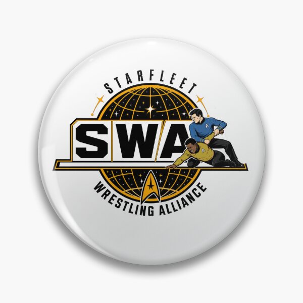 Item preview, Starfleet Wrestling Alliance Retro Sci-Fi Pro Wrestling Logo designed and sold by The Irish Whip.
